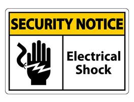 Electrical Shock Electrocution Symbol Sign, Vector Illustration, Isolate On White Background Label .EPS10