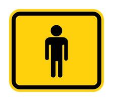 Prohibit People Allowed,Do Not Enter,No Man Entry Sign Isolate On White Background,Vector Illustration vector