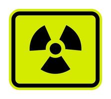 Radiation Hazard Symbol Sign Isolate on White Background,Vector Illustration vector