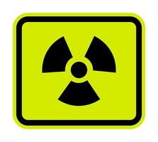 Radiation Hazard Symbol Sign Isolate on White Background,Vector Illustration vector