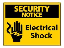 Electrical Shock Electrocution Symbol Sign, Vector Illustration, Isolate On White Background Label .EPS10