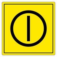 On Off Push-Button Symbol Sign, Vector Illustration, Isolate On White Background Label. EPS10