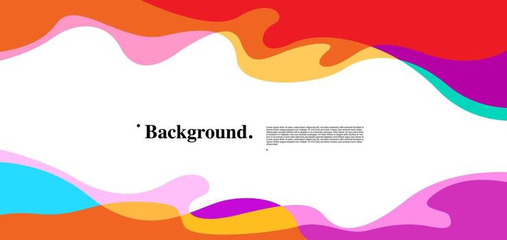 Vector Abstract Colorful Liquid and Curve Background