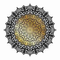 Circular pattern mandala art decoration elements vector