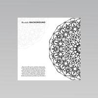 ornamental mandala design background. vector