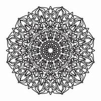 Circular pattern in the form of a mandala for Henna, Mehndi, tattoos, decorations. Decorative decoration in ethnic oriental style. Coloring book page. vector