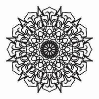 Circular pattern mandala art decoration elements vector