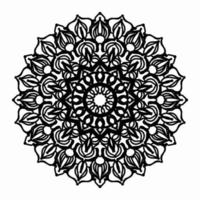 Circular pattern mandala art decoration elements vector