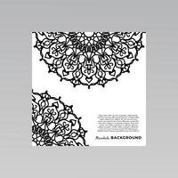 ornamental mandala design background. vector