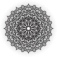 Circular pattern in the form of a mandala for Henna, Mehndi, tattoos, decorations. Decorative decoration in ethnic oriental style. Coloring book page. vector