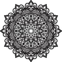 Vector round abstract circle. Mandala style.