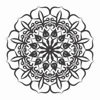 Circular pattern mandala art decoration elements vector