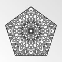 Vector round abstract circle. Mandala style.