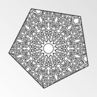 Vector round abstract circle. Mandala style.