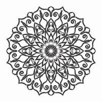 Circular pattern mandala art decoration elements vector