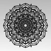 Circular pattern mandala art decoration elements vector