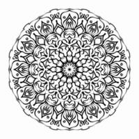 Vector round abstract circle. Mandala style.