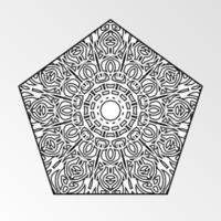 Vector round abstract circle. Mandala style.