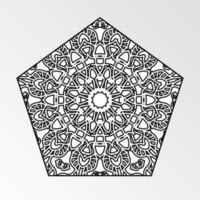 Vector round abstract circle. Mandala style.