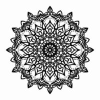 Circular pattern in the form of a mandala for Henna, Mehndi, tattoos, decorations. Decorative decoration in ethnic oriental style. Coloring book page. vector