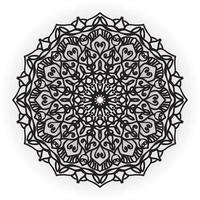 Circular pattern in the form of a mandala for Henna, Mehndi, tattoos, decorations. Decorative decoration in ethnic oriental style. Coloring book page. vector