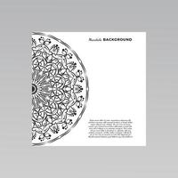 ornamental mandala design background. vector