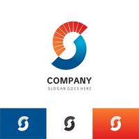 Modern Styled Fire flame water Logo Template vector icon Oil gas and energy logo concept