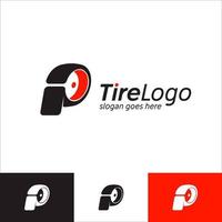 Car and tire logoP simple abstract circle logos business branding logotypes Vector identity emblems Car drive shower cleaning workshop garage services and Tire logo design template Icon symbol