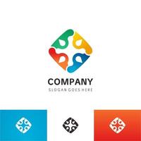 Modern Styled Fire flame water Logo Template vector icon Oil gas and energy logo concept