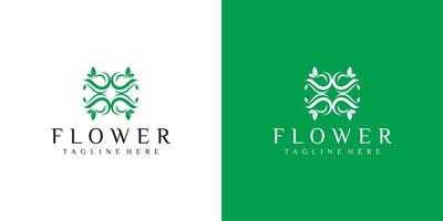 Modern Flower Logo. ornament logo icon vector design. Elegant premium ornament vector logotype symbol