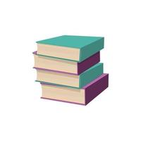 símbolos de aprendizaje publicación de diccionario revistas libros escolares vector