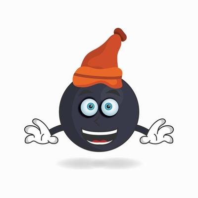 The Boom mascot character wearing a hat. vector illustration