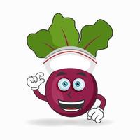 The Onion Purple mascot character becomes a nurse. vector illustration