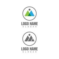 Mountain icon Logo Template Vector illustration design