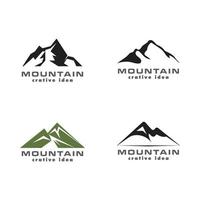 Mountain icon Logo Template Vector illustration design