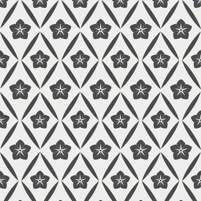 classic black flower and cream seamless pattern for printing wallpapers interior vector