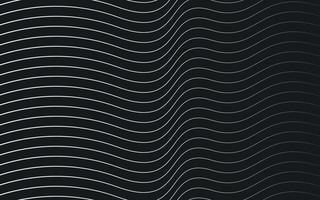 abstract seamless line waves pattern black and white background vector