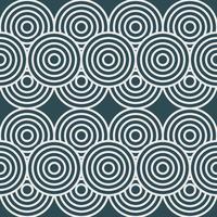 white ethnic tribal seamless pattern with spirals blue background vector