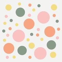 abstract seamless cute polka dots pattern stylish background vector