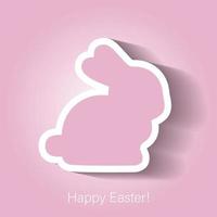 Happy Easter greeting card background vector