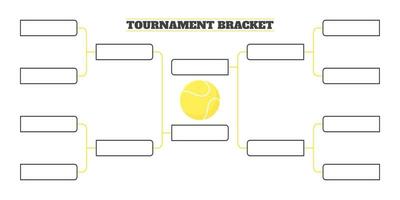 8 team tournament bracket championship template flat style design vector illustration