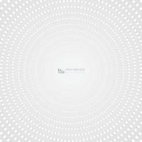 Abstract gray dots circle pattern design background. illustration vector eps10