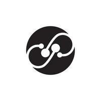 Infinity business icon and symbol template vector