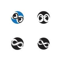 Infinity business icon and symbol template vector