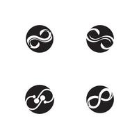 Infinity business icon and symbol template vector