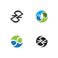 Infinity business icon and symbol template vector