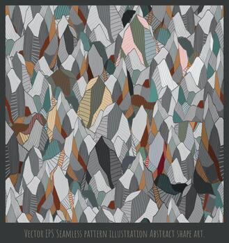 vector eps ilustración de patrones sin fisuras arte de forma abstracta