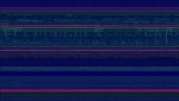 sovrapposizione di glitch danneggiata. sfondo sporco di interferenza. effetto problema glitch. video
