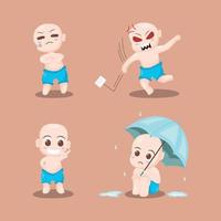 cute baby character vector illustration