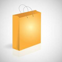 Empty shopping bags isolated on white background vector